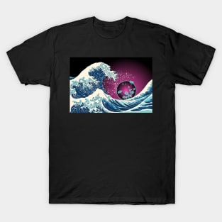 Great wave of peonies T-Shirt